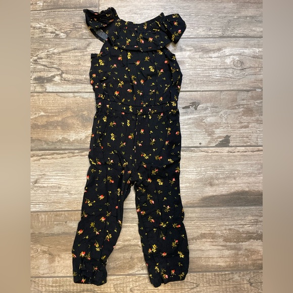 Old Navy Black Floral Romper - Picture 1 of 2